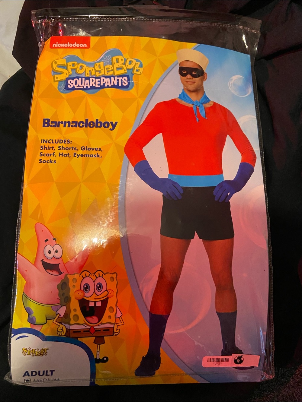 Nickelodeon SpongeBob Barnacleboy Costume - Red, Blue, Black